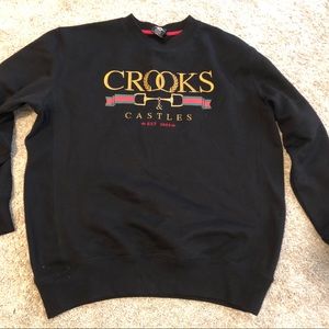 Dope Black crooks & Castles Crew Neck